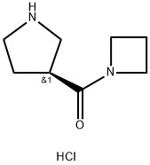 (S)-Azetidin-1-yl(pyrrolidin-3-yl)methanone hydrochloride Structure