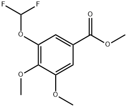 Methyl 3-difluoromethoxy-4,5-dimethoxybenzoate Struktur