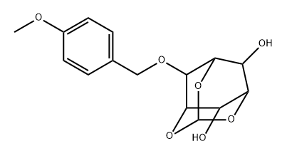 D-myo-Inositol, 4-O-(4-methoxyphenyl)methyl-1,3,5-O-methylidyne- Struktur