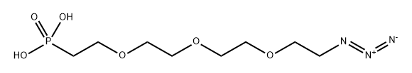 Azido-PEG3-phosphonic acid Struktur