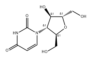 2,5-Anhydro-3-deoxy-3-(3,4-dihydro-2,4-dioxo-1(2H)-pyriMidinyl)-L-Mannitol Struktur