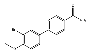 3'-Bromo-4'-methoxy[1,1'-biphenyl]-4-carboxamide Struktur