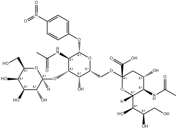 Galβ(1-3)[Neu5Acα(2-6)]GalNAc-β-pNP Struktur