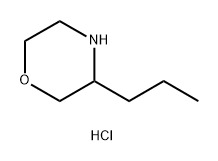 Morpholine, 3-propyl-, hydrochloride (1:1) Struktur