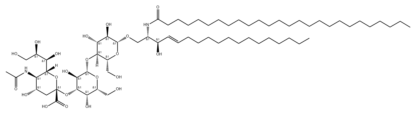 Neu5Aca2,6Galb1,4Glc Ceramide Struktur