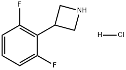 Azetidine, 3-(2,6-difluorophenyl)-, hydrochloride (1:1) Struktur