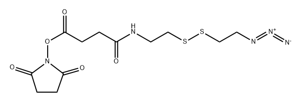 N3-Cystamine-Suc-OSu Struktur