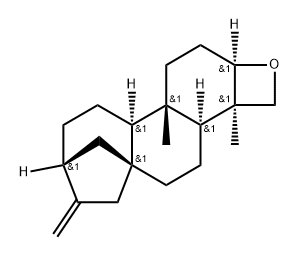 Kaur-16-ene, 3,18-epoxy-, (3α,4α)- (9CI) Struktur