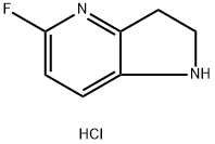 5-fluoro-1H,2H,3H-pyrrolo[3,2-b]pyridine dihydrochloride Struktur