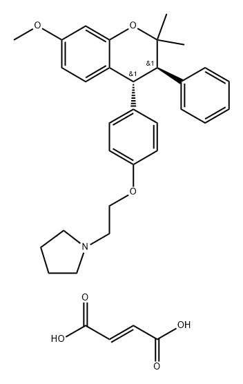 Levormeloxifene fumarate Struktur