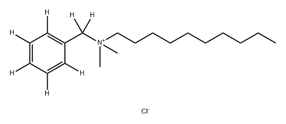 Benzyldimethyldecylammonium chloride D7 Struktur