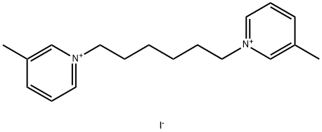 Pyridinium, 1,1'-(1,6-hexanediyl)bis[3-methyl-, iodide (1:2) Struktur