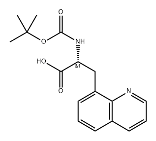 Boc-D-Ala(8-Qui)-OH Struktur