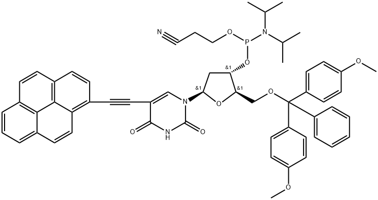 Pyrene phosphoramidite dU Struktur