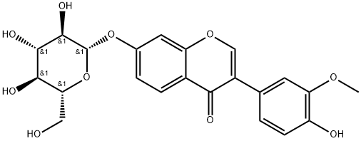 3'-Methoxydaidzin Struktur