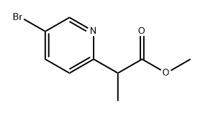 methyl 2-(5-bromo-2-pyridyl)propanoate Struktur