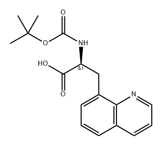 Boc-Ala(8-Qui)-OH Struktur