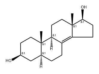 5α-Androst-8(14)-ene-3β,17β-diol Struktur