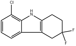 8-chloro-3,3-difluoro-2,3,4,9-tetrahydro-1H-carbazole Struktur