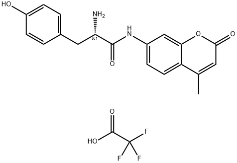 L-Tyrosine 7-amido-4-methylcoumarin trifluoroacetate Struktur