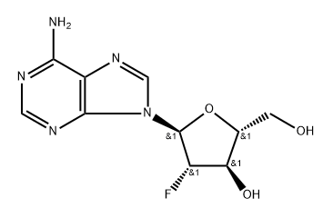 9-(2'-Deoxy-2'-fluoro-a-D-arabinofuranosyl)-9H-purin-6-amine Struktur