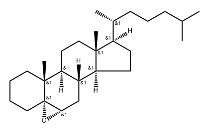 5,6α-Epoxy-5α-cholestane Struktur