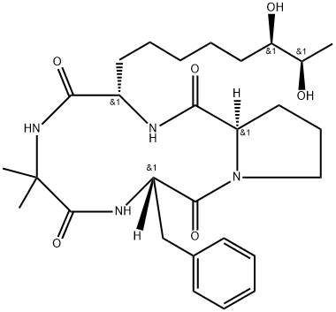 diheteropeptin Struktur