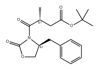 3-Oxazolidinebutanoic acid, β-methyl-γ,2-dioxo-4-(phenylmethyl)-, 1,1-dimethylethyl ester, (βR,4S)- Struktur