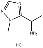 1-(1-Methyl-1H-1,2,4-triazol-5-yl)ethanaminedihydrochloride Struktur