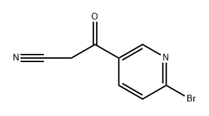 3-Pyridinepropanenitrile, 6-bromo-β-oxo- Struktur