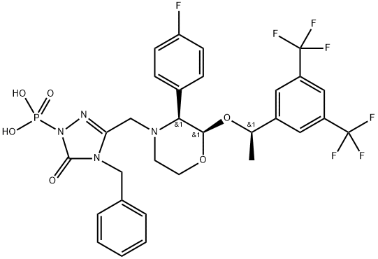 Fosaprepitant N-Benzyl Impurity Struktur