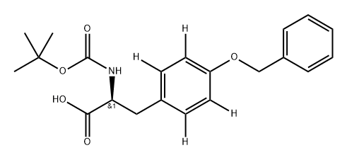 L-TYROSINE-N-T-BOC, O-BZ ETHER (RING-D4, 98%) Struktur