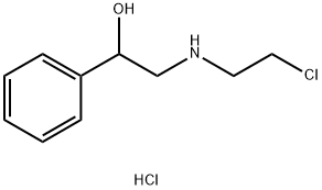 Benzenemethanol, α-[[(2-chloroethyl)amino]methyl]-, hydrochloride (1:1) Struktur