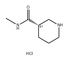 3-Piperidinecarboxamide, N-methyl-, hydrochloride (1:1), (3S)- Struktur