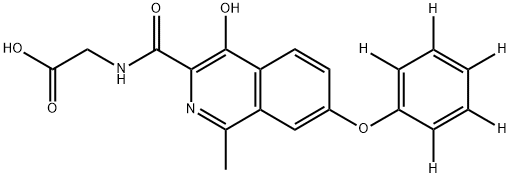 Roxadustat-d5 Struktur