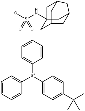 4-(1,1-Dimethylethyl)phenyl]diphenylsulfonium, N-tricyclo[3.3.1.13,7]dec-1-ylsulfamate (1:1) Struktur