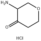 3-aminooxan-4-one hydrochloride Struktur