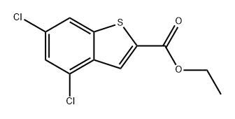 ethyl 4,6-dichlorobenzo[b]thiophene-2-carboxylate Struktur