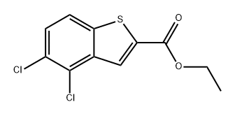 ethyl 4,5-dichlorobenzo[b]thiophene-2-carboxylate Struktur