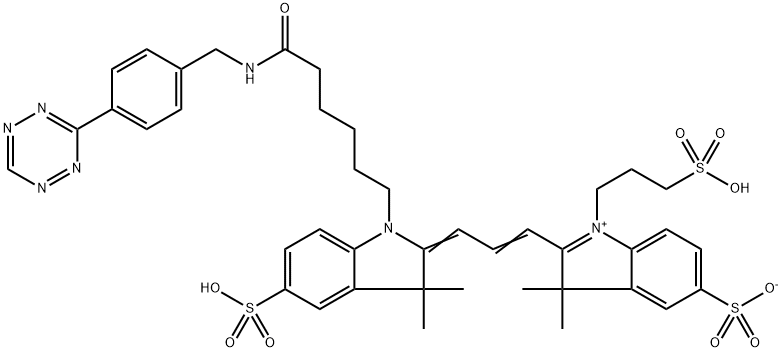 Sulfo-Cy3-Tetrazine Struktur