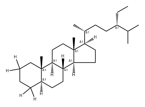 d4 C29 ααα (20R)-Ethylcholestane Struktur