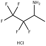 2-Butanamine, 3,3,4,4,4-pentafluoro-, hydrochloride (1:1) Struktur