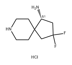 8-Azaspiro[4.5]decan-1-amine, 3,3-difluoro-, hydrochloride (1:2), (1R)- Struktur