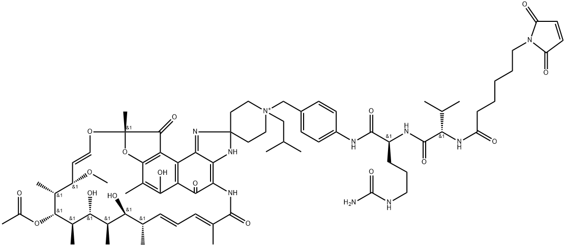 MC-Val-Cit-PAB-rifabutin Struktur