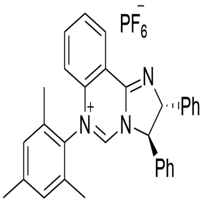 (2R,3R)-2,3-Diphenyl-6-(2,4,6-trimethylphenyl)-2,3-dihydroImidazo[1,2-c]quinazolinium Tetrafluoroborate Struktur