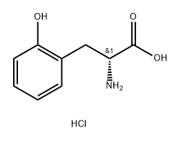 (R)-2-AMINO-3-(2-HYDROXYPHENYL)PROPANOIC ACID HCl Struktur