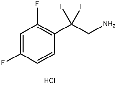 2-(2,4-Difluorophenyl)-2,2-difluoroethan-1-amine Hydrochloride Struktur