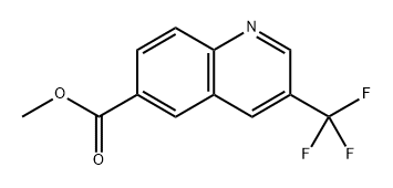 methyl 3-(trifluoromethyl)quinoline-6-carboxylate Struktur