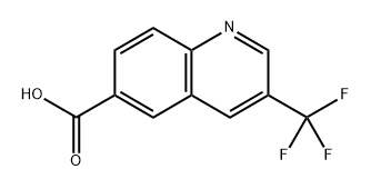 3-(trifluoromethyl)quinoline-6-carboxylic acid Structure