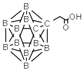 鄰碳硼烷乙酸, 20644-59-1, 結(jié)構(gòu)式